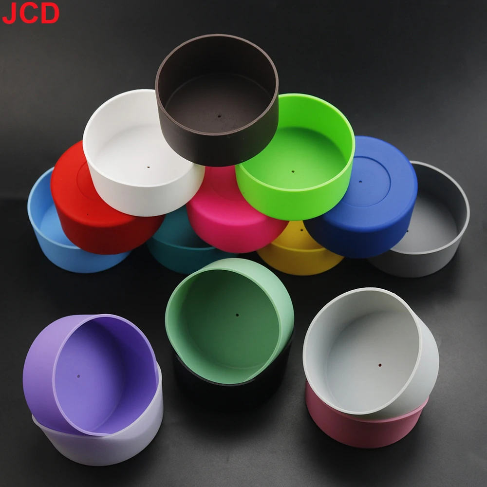 JCD 1pc 9cm For Better Life Soft Silicone Cup Bottom Sheath Protector Sleeve For Glass Water Tea Bottle Anti Damage Accessories view 3