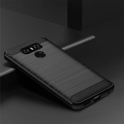 For LG G6 Plus g6+ lgg6 Soft Silicone Case Luxury Carbon Fiber Cover for lgg6+ LG G6plus Shockproof Matte Cases Coque Fundas