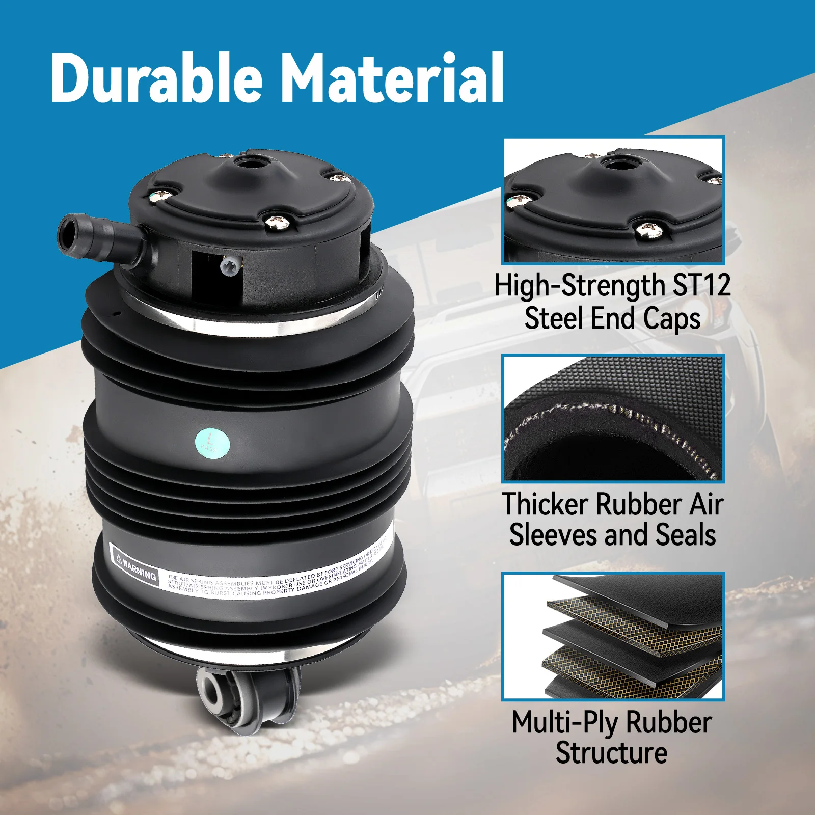 1x задняя левая пневматическая пружина для Mercedes W211 E500 E320 E550 CLS500 2113200725   A 2113200725