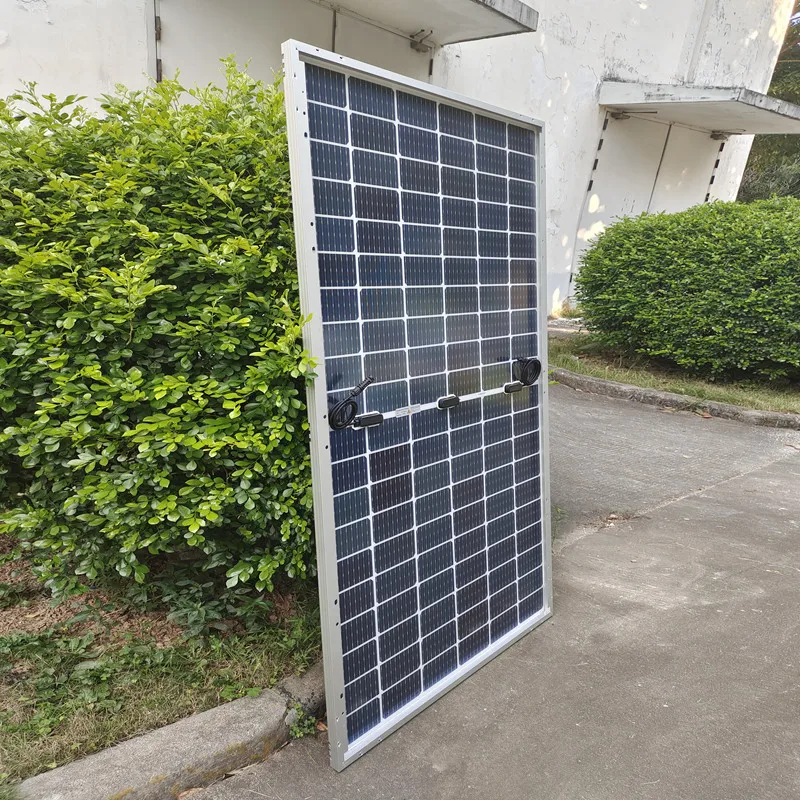 Bifacial Monocrystalline Tempered Glass Solar Panel 450W PV Module Split Cell MBB Solar Charger Off On Grid System House Roof