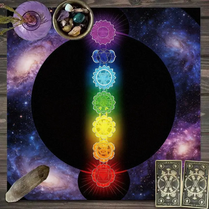 VIKAMA black cat familiar witch familiar mystical altar cloth for tarot reading decor vintage aesthetic mystical boho wall decor