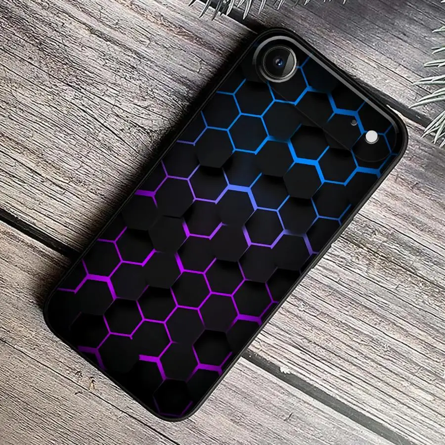 Funda Phone Cover Phone Case for Apple iPhone 17 Pro Max 17e 12 XR XS MAX 16 15 Pro 7 8 11 Air 14 13 Honeycomb Design - view 5