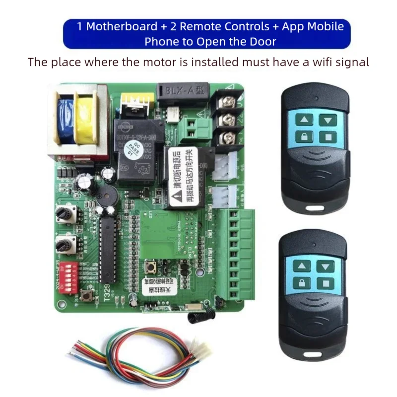 tuya-wifi-enabled-sliding-gate-opener-controller-board-110v-220v-remote-control-motherboard-circuit-card-mobile-app 