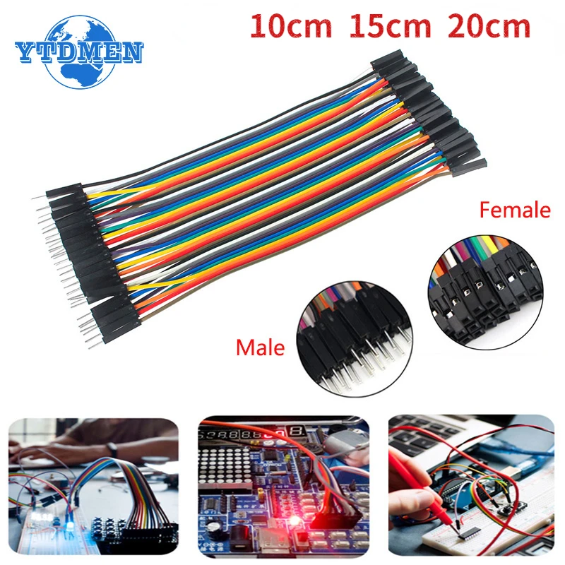 20/40pin Cable Dupont Line 10/15/20cm Male To Male Female To Female Male To FeMale Jumper Wire for Arduino DIY Kit