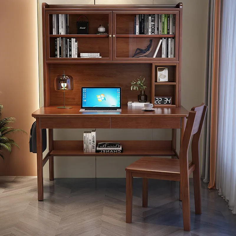

*Home Office Computer Chair Student Study Bedroom Study Table Writing with Bookshelf Home Office Computer Table