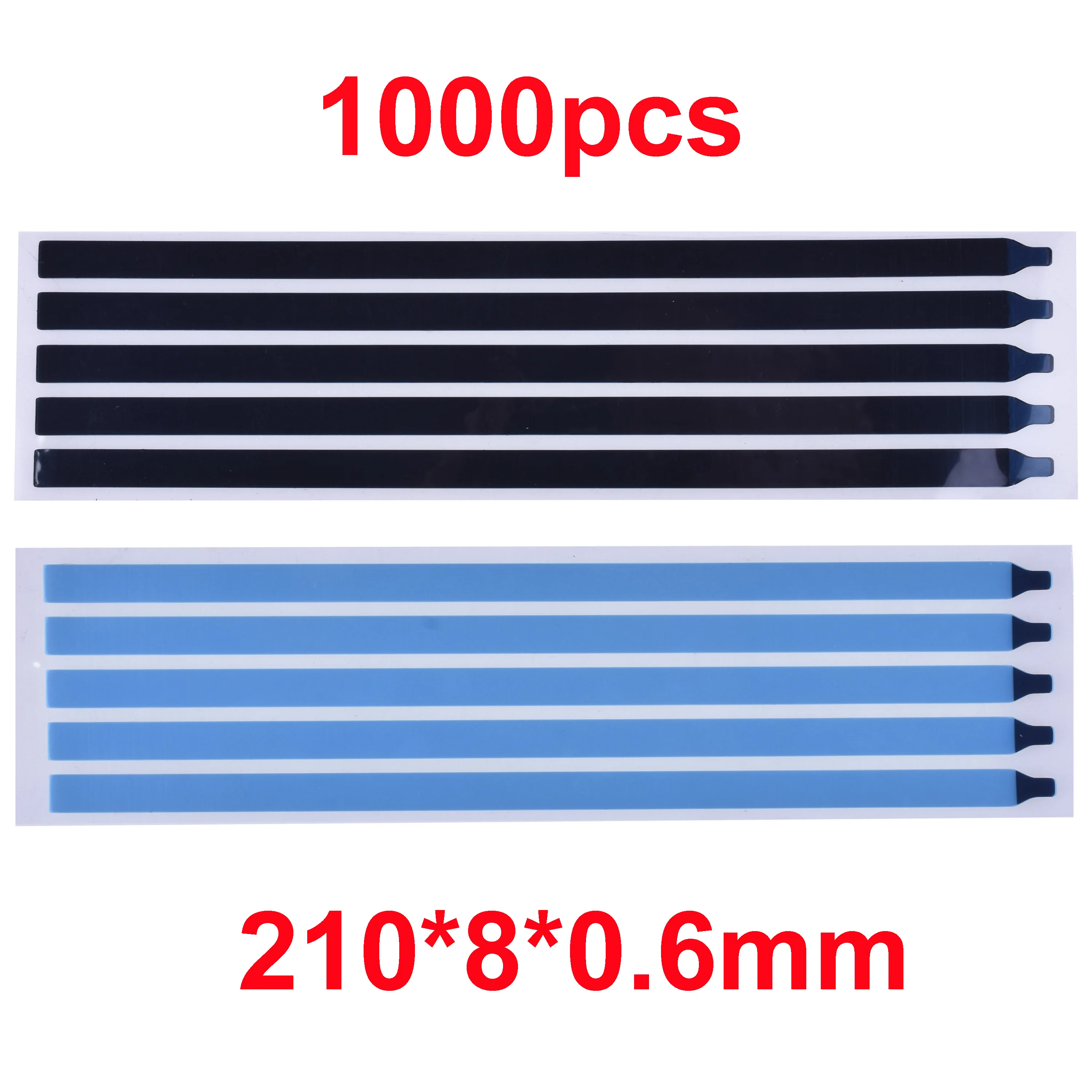 

1000pcs New Version Black Pull Tabs Stretch Release Adhesive Strips for LCD Screen with Handle without Tabs Black White