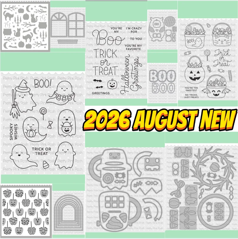 Posh HALLOWEEN CIRCLE Metall-Stanzformen für Scrapbook, Tagebuch, Dekoration, Prägevorlage, DIY-Grußkarte, handgefertigt, 2026 neu
