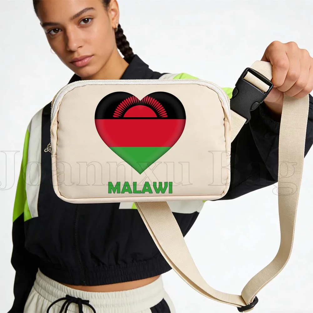 

Спортивная водонепроницаемая поясная сумка-бананка с флагом Малави для бега, портативная сумка-кошелек для телефона, кроссбоди-сумка