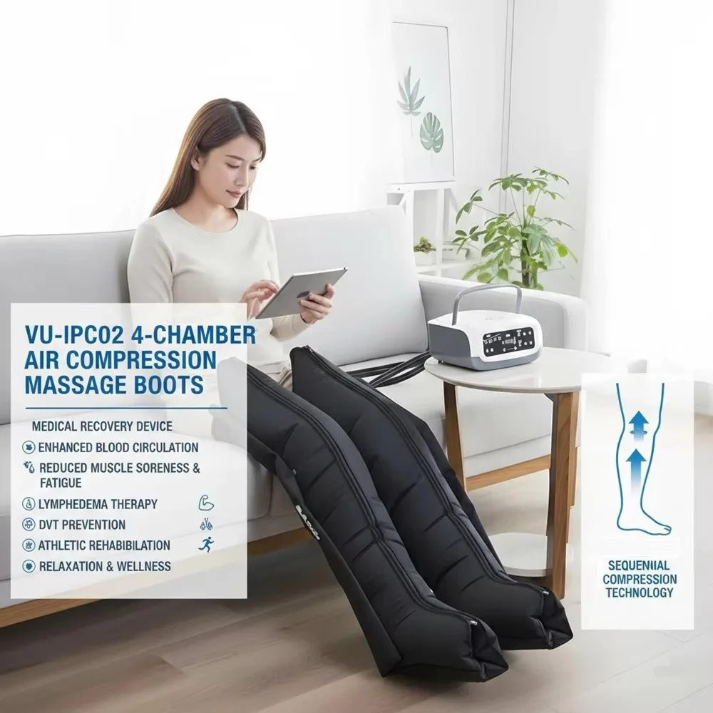 MDR Office Lady Fatigue Relief Massager 4 Chamber Air Compression Leg Recovery Machine Factory Price High Quality