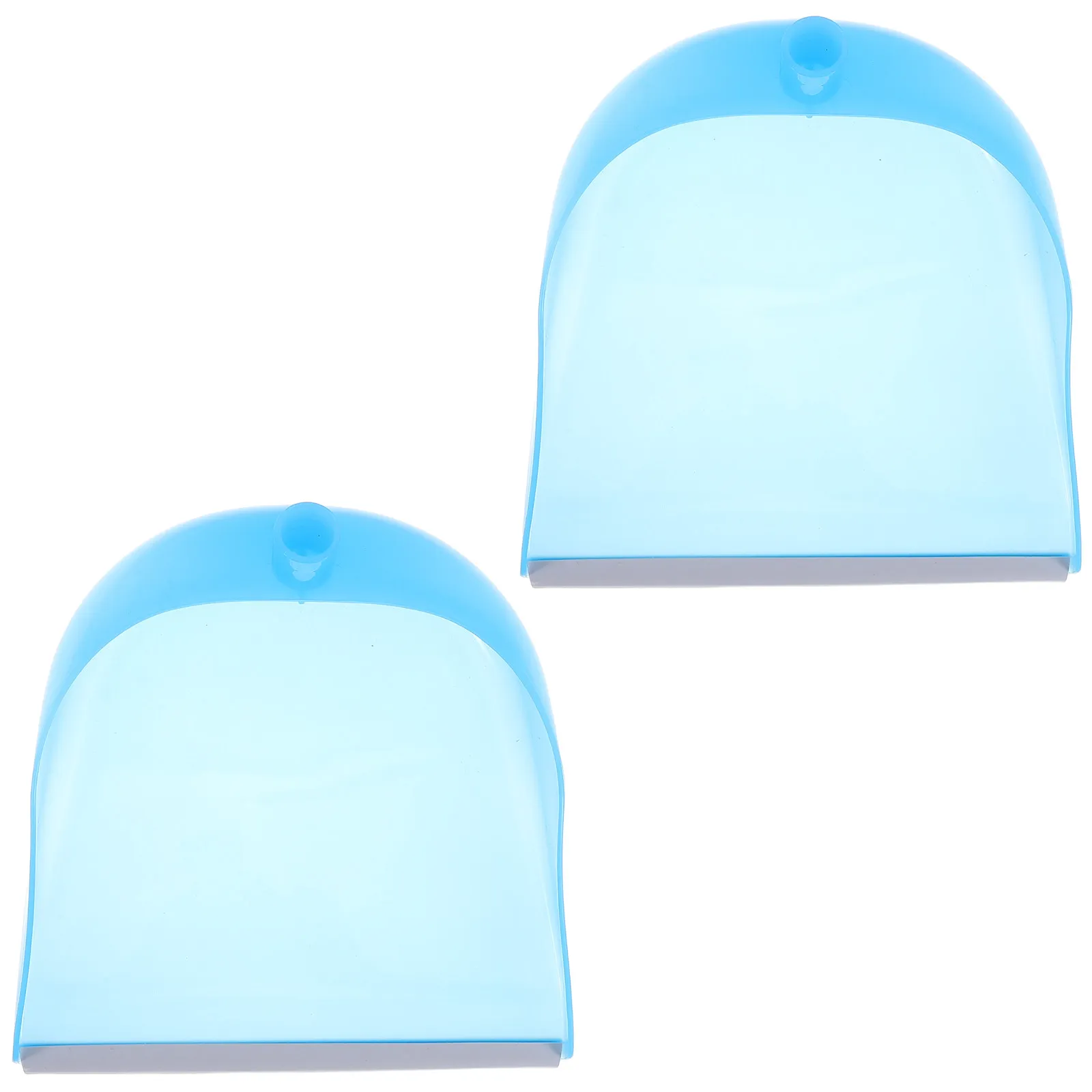 2Pcs Mini Windproof Dustpan Set Childfriendly Thickened Plastic Dust Pans Home Office Kitchen Cleaning Accessories Small Sweeper