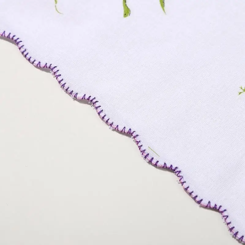 R1WE Vintage Fuloral Clorkerchiefs مجموعة DIY Women Hairband Ladies Bocket Clankerchiefs