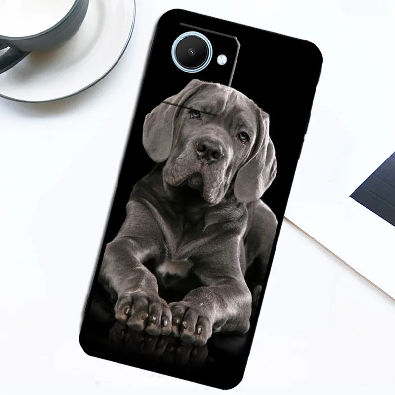 Italian Cane Corso Mastiff Dogs Case For Realme 11 Pro Plus 10 9 8 C11 C15 C25s C21Y C30 C31 C33 C35 C53 C55 GT Neo 5 3T 2T