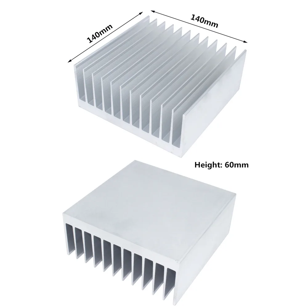 Disipador de calor de aluminio grande, disipador de calor, refrigerador del radiador para Chip electrónico LED, disipación de calor de refrigeración LCD