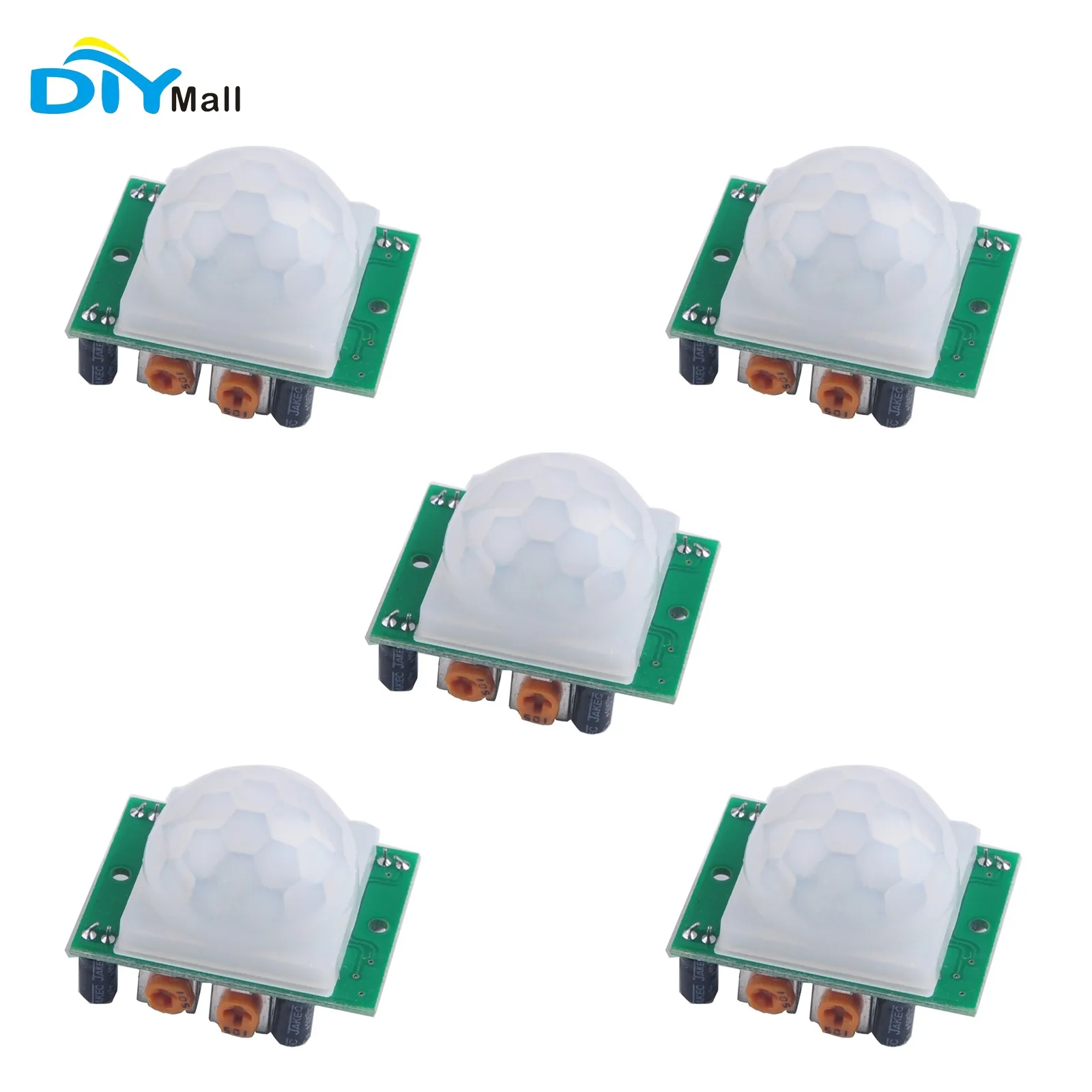 

5pcs HC-SR501 Adjust IR Pyroelectric Infrared PIR Motion Sensor Detector Module for raspberry pi kits