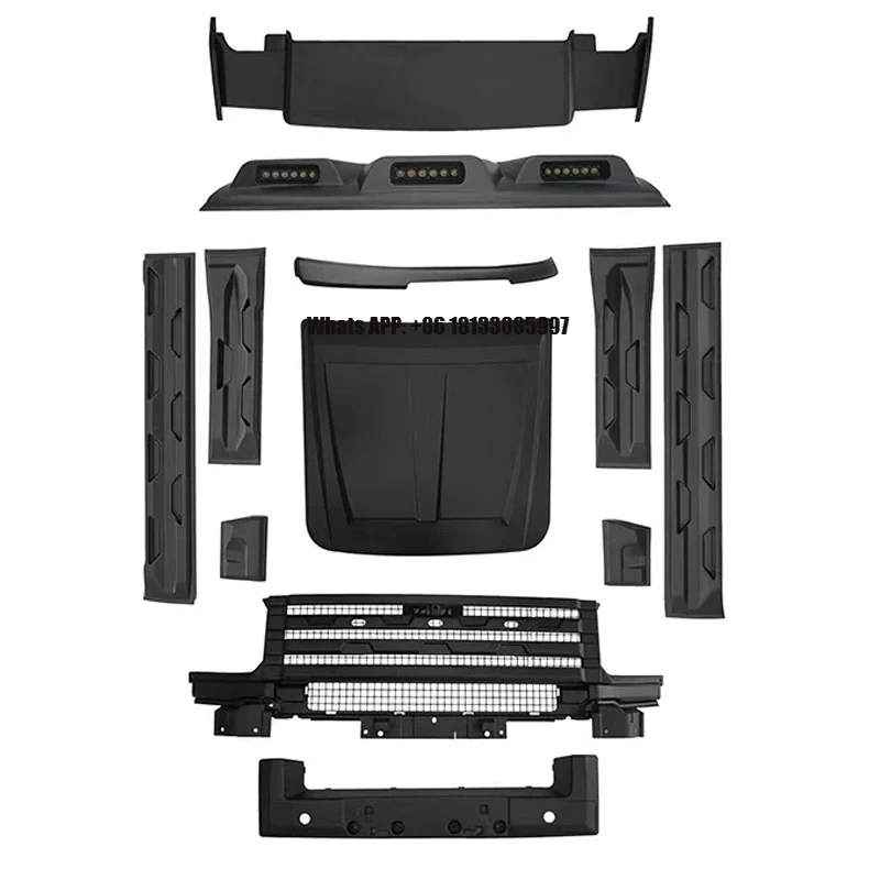 

High-quality Car Kits Upgrade Modify Performance of the Front Bumper Grille Side Skirts and Rear Spoiler for Jetour Traveler T2