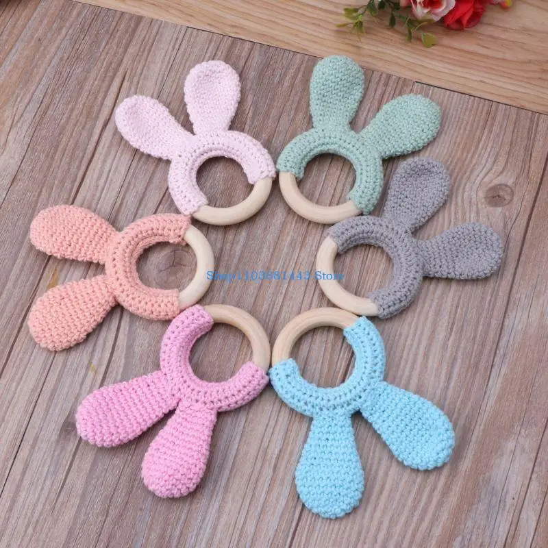 

Q6RE Ring Activity Center Hanging Pendants Newborn Gift Baby Cartoon Crochet