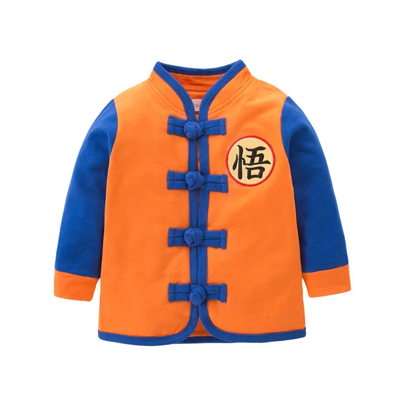 Säugling Baby JP Anime Goku Wu Rollenspiel Outfit Jungen Mädchen Geburtstags feier Anzieh anzug Jacke Neugeborenen Halloween Cosplay Kostüm