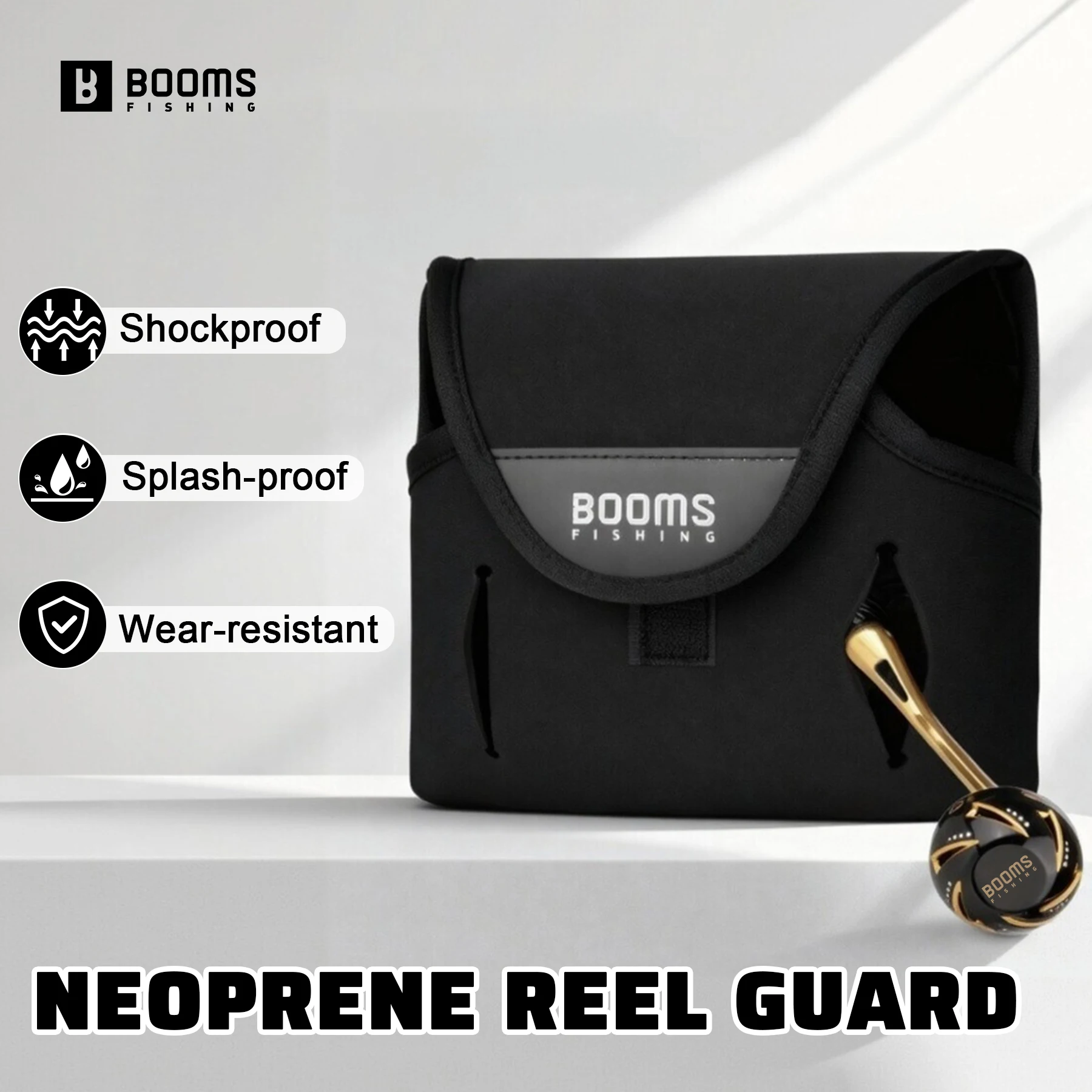 Booms Fishing RC7 Neoprene Fishing Reel Bag for Spinning Casting Reel Storage Case Cover Reels Protective Case