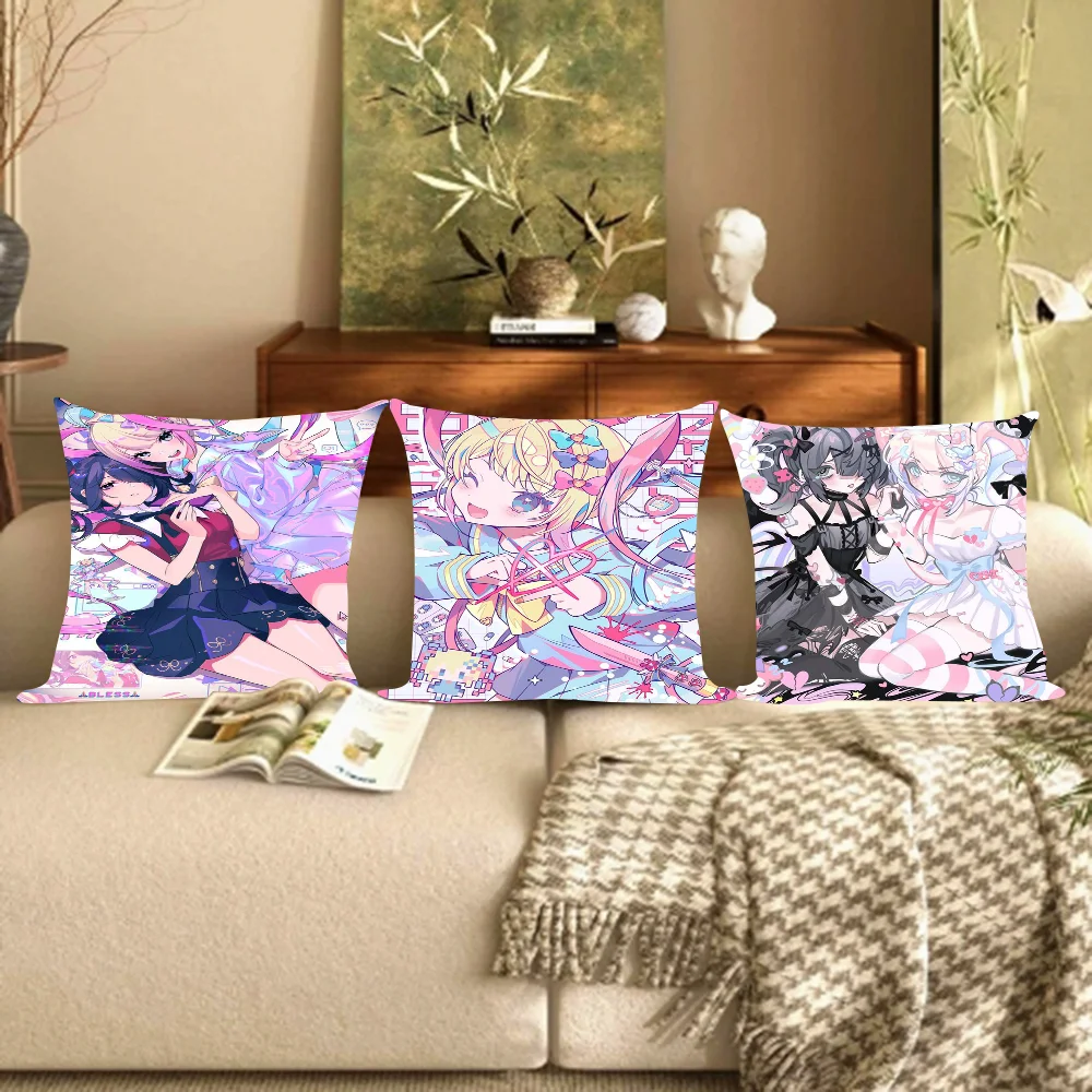 

Anime Needy Girl Cushion Cover Inches Farmhouse Decor Home Throw Pillow Covers For Couch Decorations