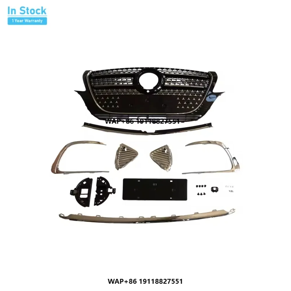 

Good Quality Car Grille Kits with Fog Lamp Frame for VITO V250 V260 V300 2007-2015 UPGRADES V300 Style