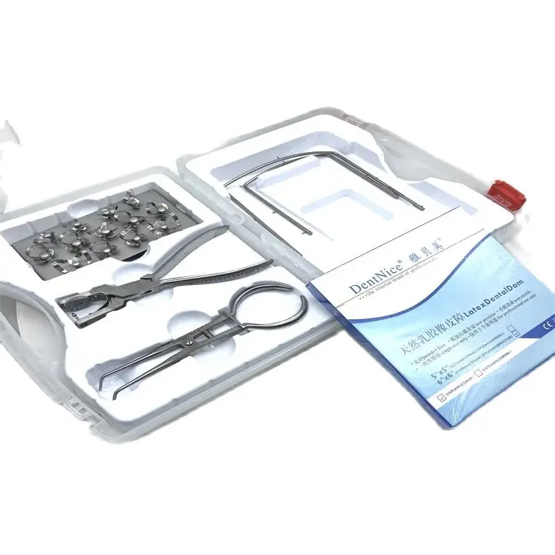 Hot Selling DentNice Dental Dam Kit Include Dental Dam Forceps Dam Punch