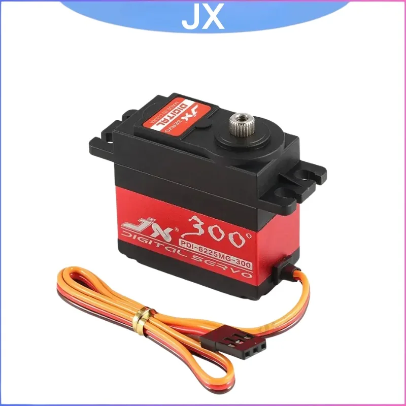 

JX PDI-6225MG 25kg Brushless Digital Servo Metal Gear 300 Degree High Torque for RC Car Crawler Boat Parts