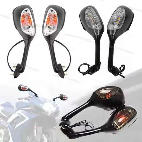 LED Smoke Rear View Side Mirrors Turn Signal Light For K6 K8 Suzuki GSXR600 GSXR 600 750 2006-2010 /K5 K7 GSXR1000 2005-2008