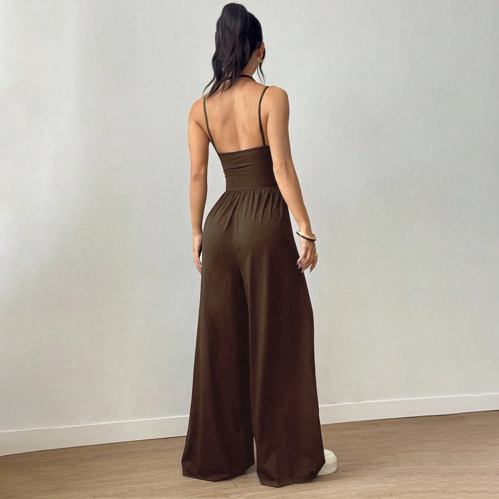 Special  Women Jumpsuits Portable Casual Suspenders Skin-friendly Straps Design Jumpsuits for Dating