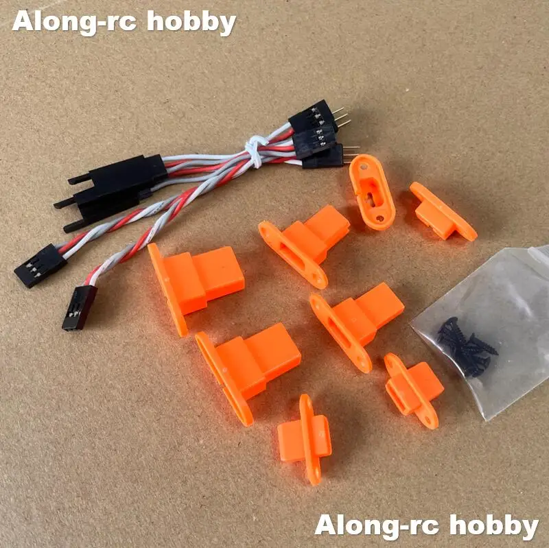 Image of Skywing RC 60-116 Zoll Flugzeug Flugzeug Ersatzteile – Hauptflügel Servo Schnellverbinder Linker Orange Connector
