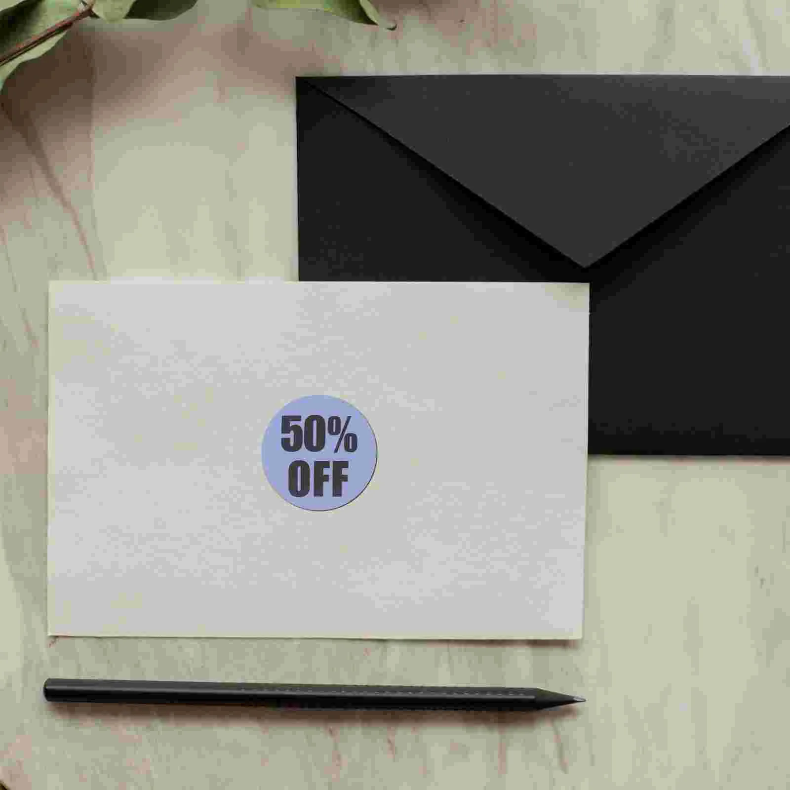 Self-adhesive Label Tag Discount Price Stickers Round Supermarket Decals for Small Business