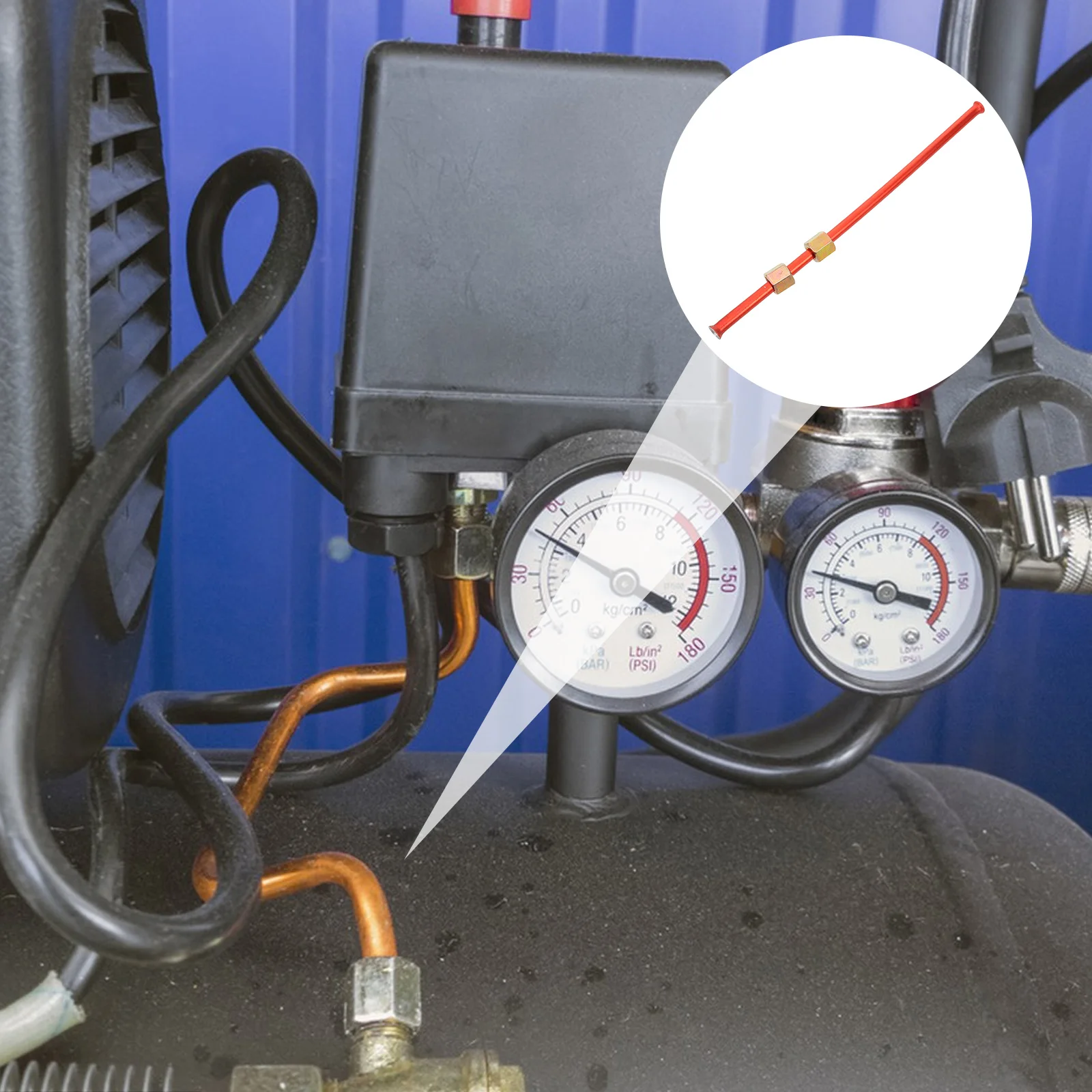 

Aluminum Compressor Replacement High Pressure Resistant Pneumatic Pipe Tight Connection Exhaust Tube For Tools