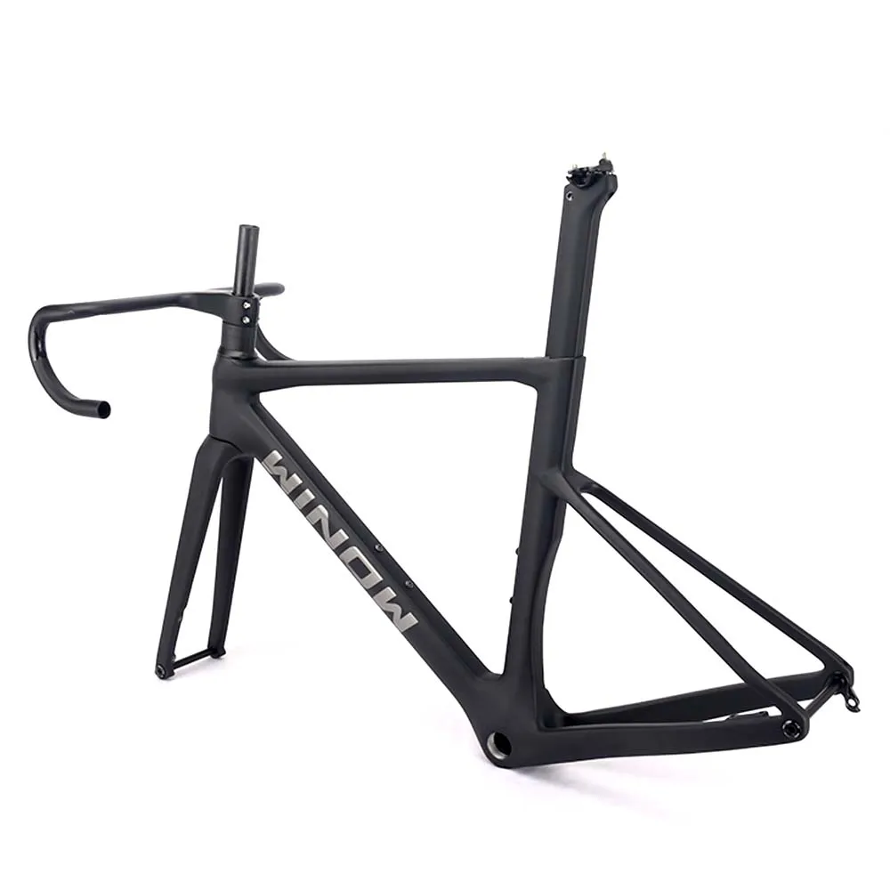 Winowsports Carbon Road Bike Frame Disc Brake 700*28C Full Hidden Cable Routing DI2 Carbon Fiber Road Frameset