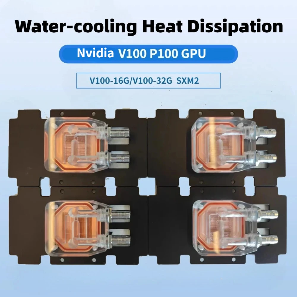 

Nvidia Gpu V100 P100 A100 SXM2 GPU High-Efficiency Copper Cooler Radiator Water Cooler Block Plate Water-cooled Heat Dissipation