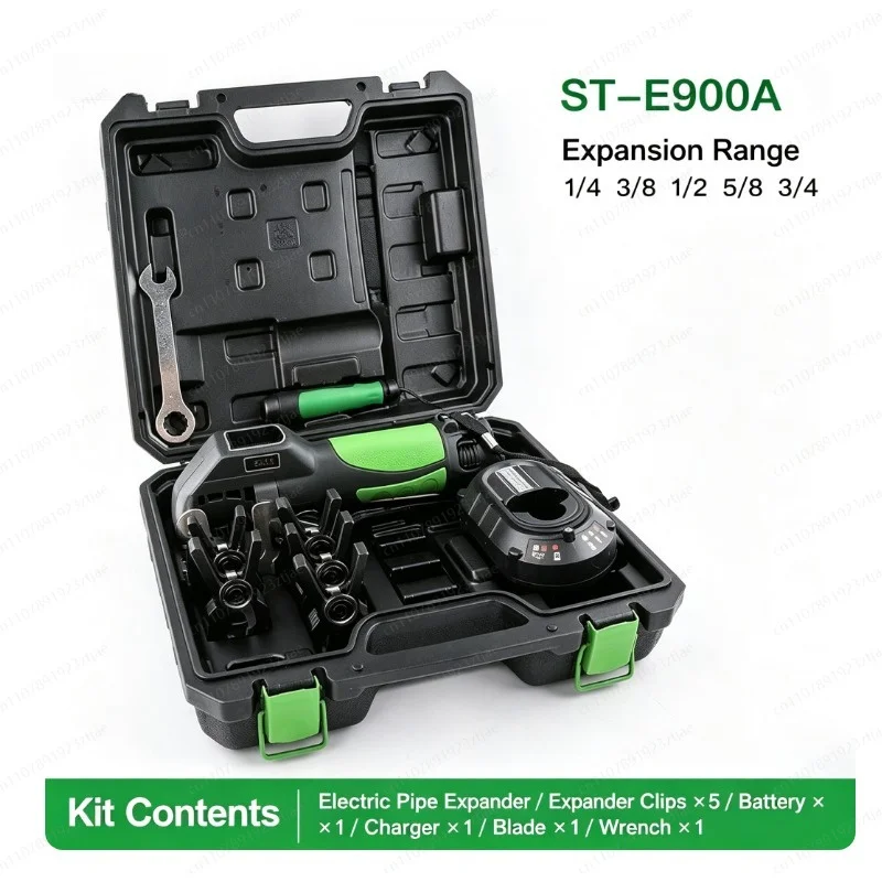 ST‑E900AM Electric Tube Expander Cordless Flaring Tool Automatic Flare Processing For Air Conditioner Copper Pipe Repair