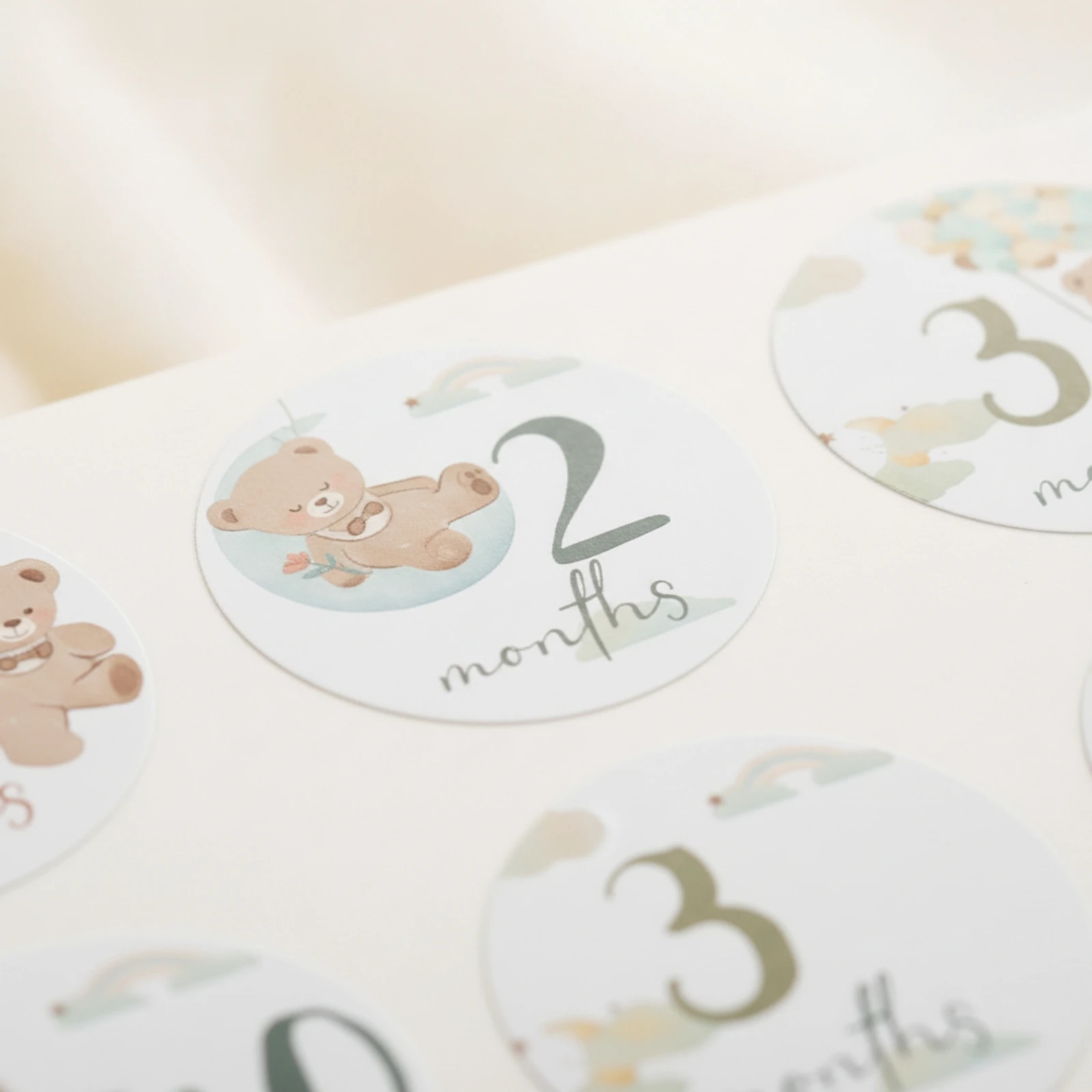 Milestone Card Set - 14 Pieces Baby Milestone Cards Pastel