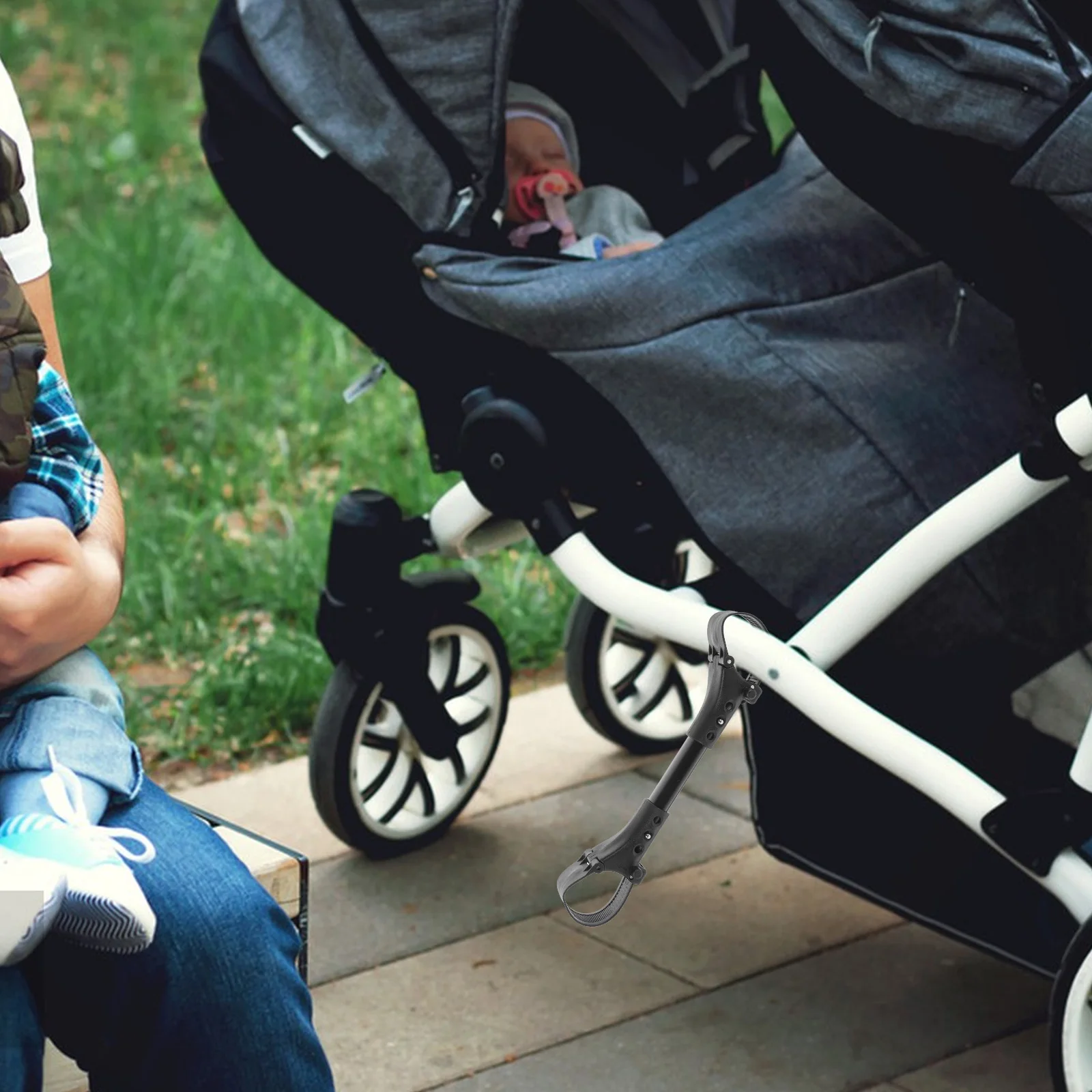 

3Pcs Universal Baby Stroller Connector Aluminum Twin Stroller Connectors for Twins Detachable Pushchair Connector for Outdoor