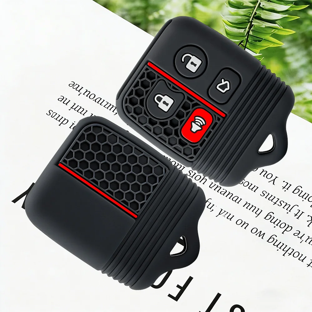 Premium Silicone Car Key Case Cover Key Shell Case Fob Cover for Ford Focus Complete Escape Mustang Explorer Lincoln Town Sport