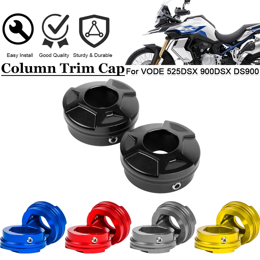 For VOGE DS525X DS900X 2023 2024 Motorcycle CNC Aluminum Three-Star Column Trim Cap Cockpit Front Shock Absorber Decorate Cover