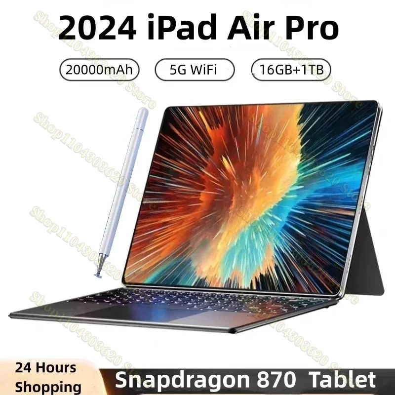 

Original Tablet iPad Air Pro 12 Inch 16GB RAM 1TB ROM tablet Android 13 Core Pad Tablet PC Phone Dual Wifi tablette android 태블릿