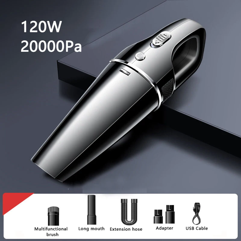 20000PA Portable Car Vacuum Cleaner Cordless High Power Cyclone Suction Home Portable Handheld Vacuum Cleaner Wireless Charing