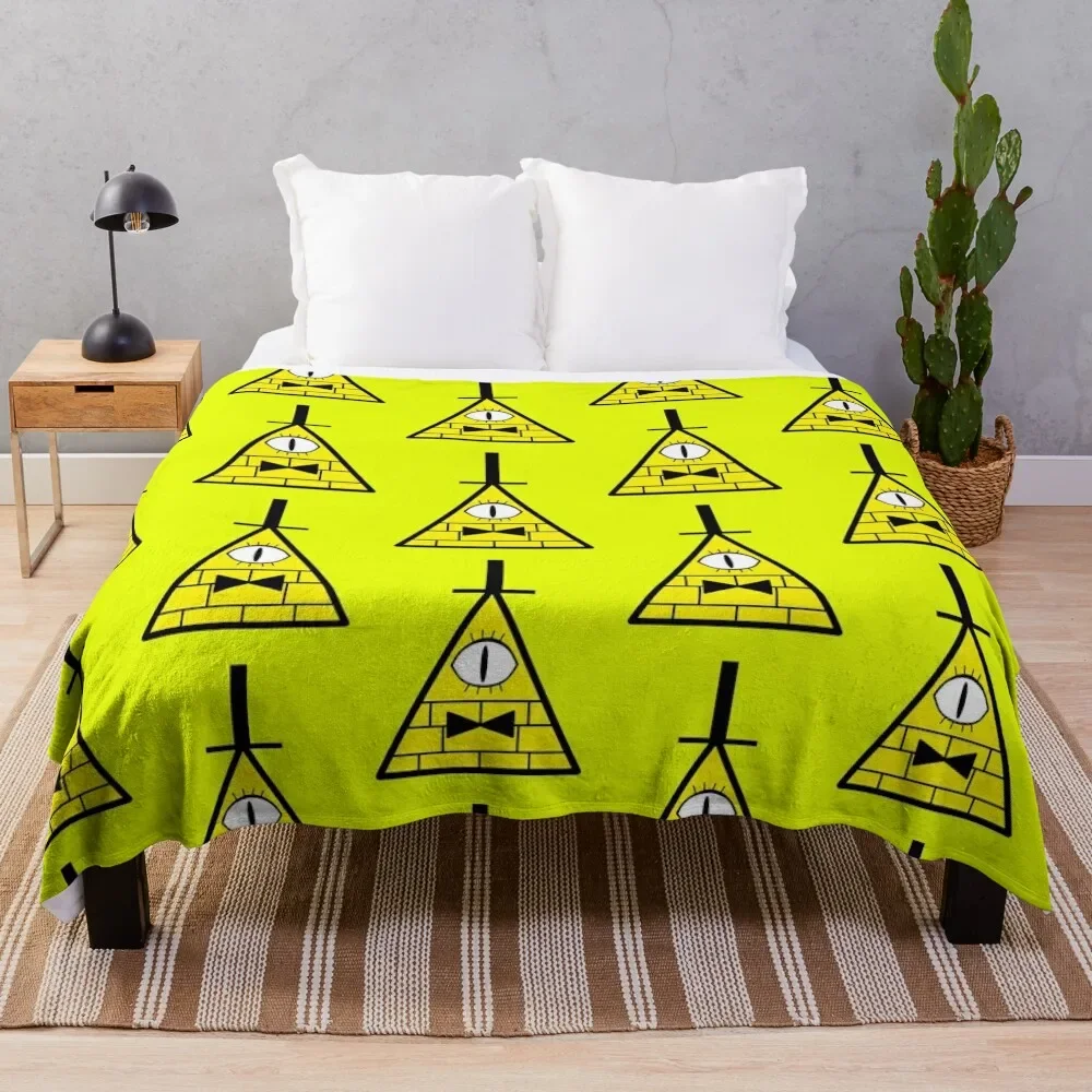 Bill Cipher staring Throw Blanket Heavy Decorative Throw Fluffy Shaggy Blankets