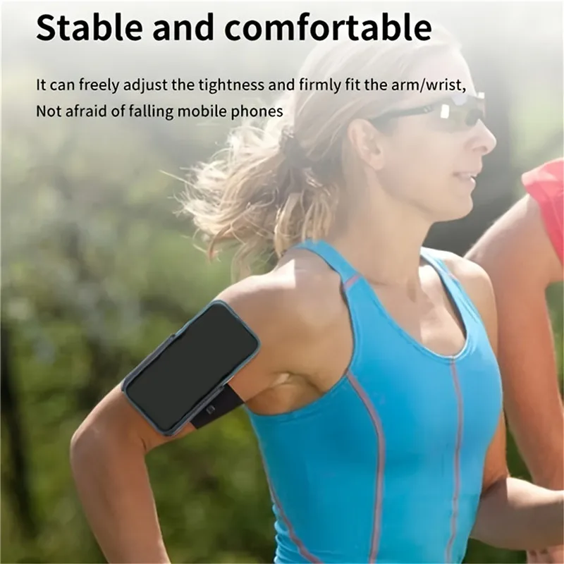 Bracket Multi-function Mobile Phone Arm Holder Running Mobile Phone Sleeve Solid Color Outdoor Sport Arm Wrist Strap