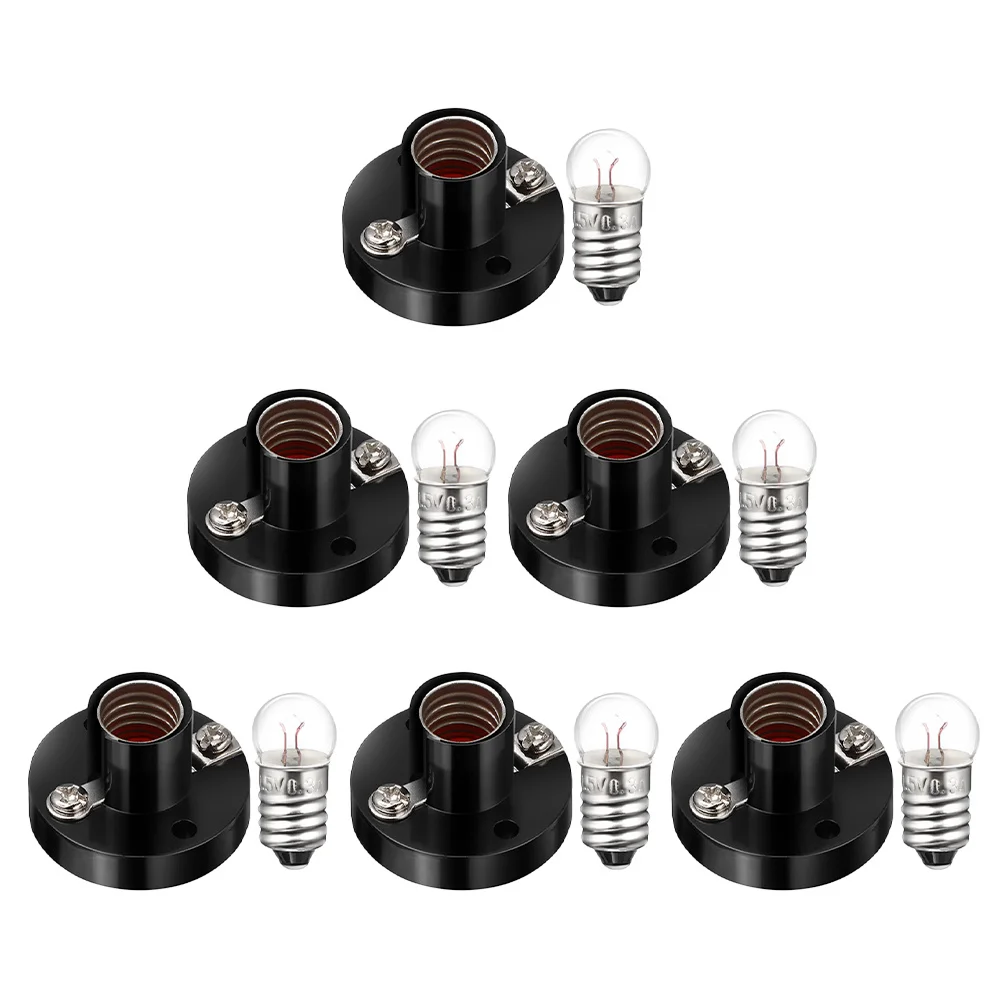 

1Set Screw Light Bulb Holder Base Easy Installation Experiment Lighting Accessories for Student Physics Experiment Use