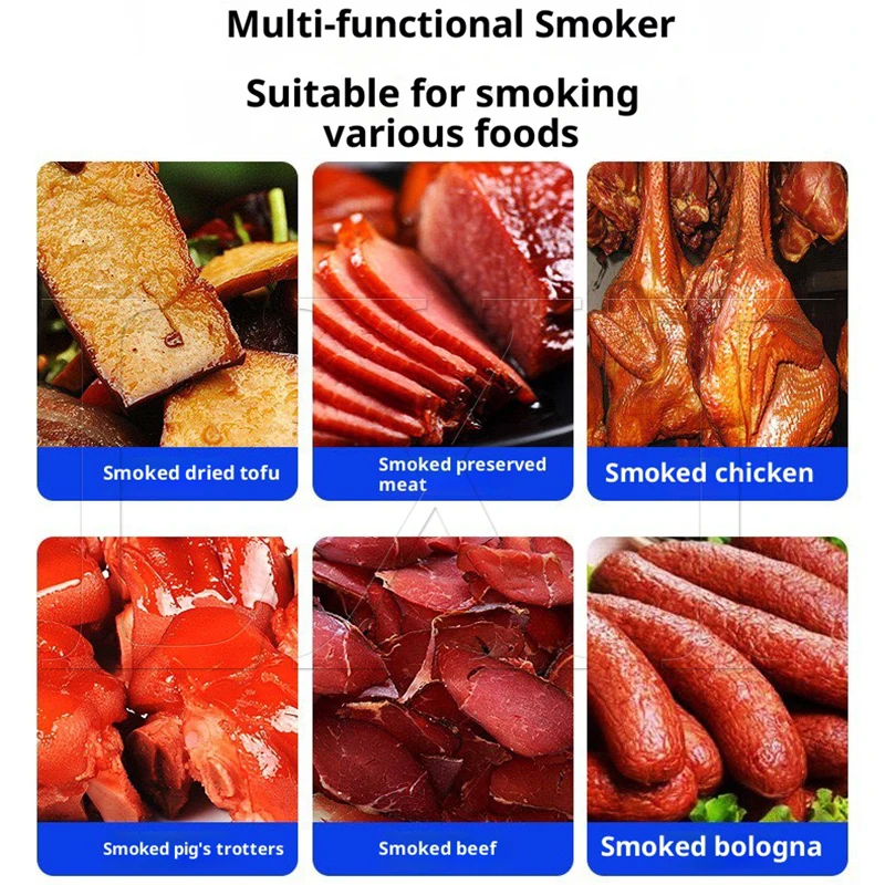 

Многофункциональная машина для копчения мяса из нержавеющей стали, рыбы, курицы, дыма, электрический газ