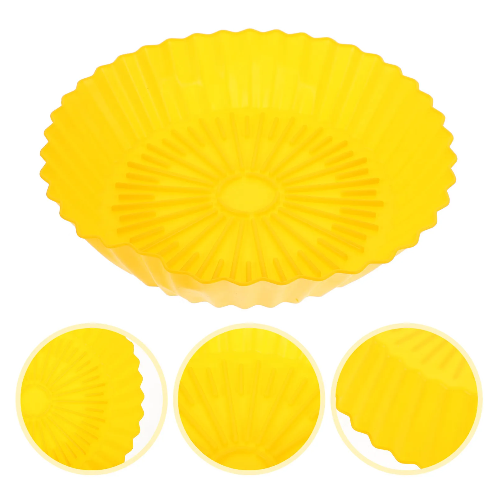 2 Peças de Silicone para Fritadeira de Ar, Forro Reutilizável Antiaderente Espessado para Cesto, Acessórios para Fritadeira de Ar, Bandeja de Coziment