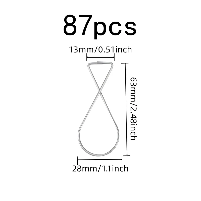 87 pcs T-Bar Ceiling Hooks with Metal T-Shape Design, ideal for Wedding Venue Decor and School Classroom Decor