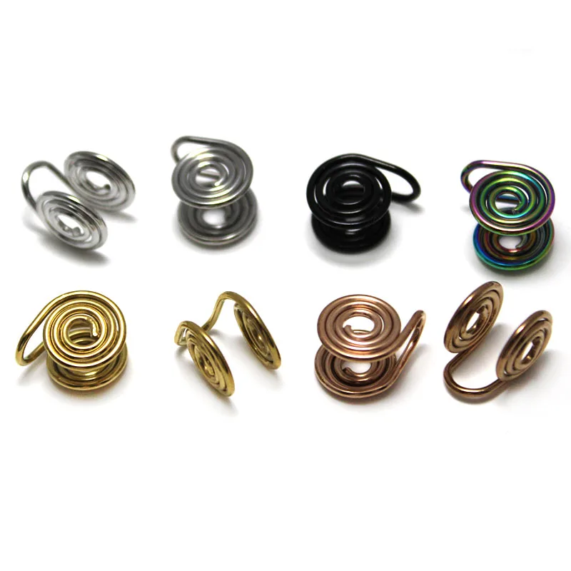 10Pcs Mosquito Coil Plate Ear Clips Earrings No Pierced Making Supplies Stainless Steel Gold Silver Earring Clips for Women Men