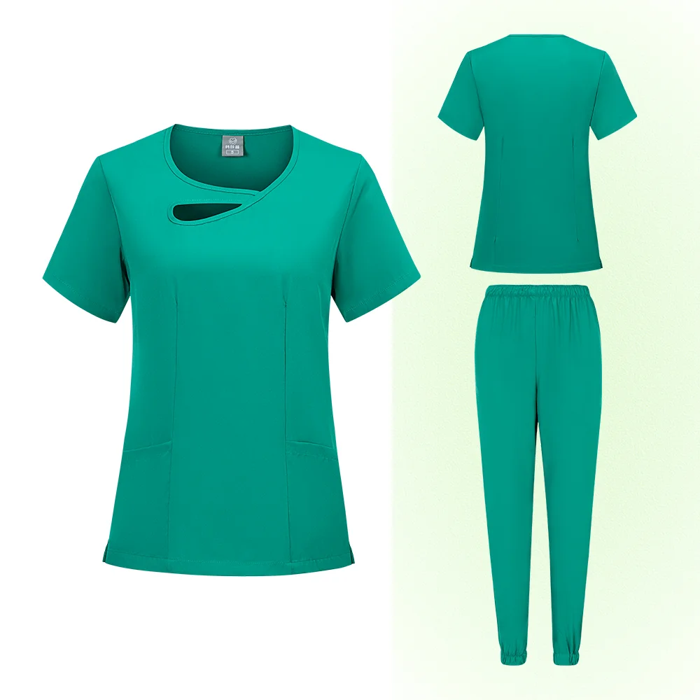 ขายร้อนพยาบาลชุดขัดผู้หญิงต่อต้านริ้วรอยล้างทําความสะอาดได้นุ่มชุดโรงพยาบาล Medical Scrubs ผู้หญิงขัดชุดอุปกรณ์การแพทย์