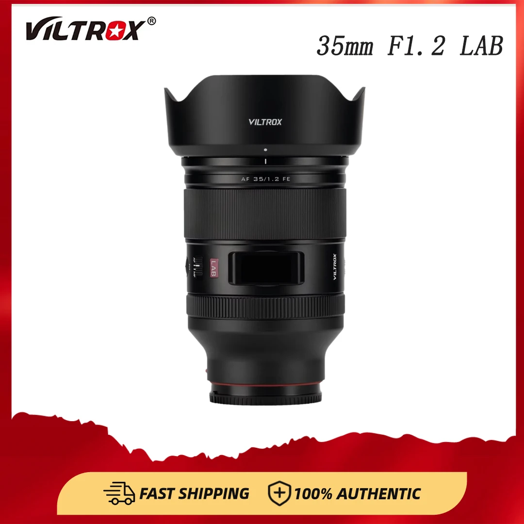 

Объектив VILTROX AF 35 мм F1.2 LAB для камеры Sony с электронным креплением, полнокадровый портретный объектив с автофокусом a6500 a6600 ZV-E10 a7RlII