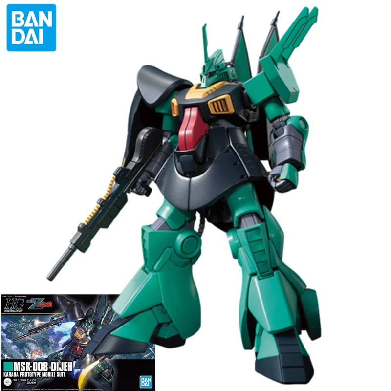 Bandai HGUC MSK-008 Dijeh Gundam model movable doll robot collection hand-made ornaments anime mecha peripheral Christmas gifts